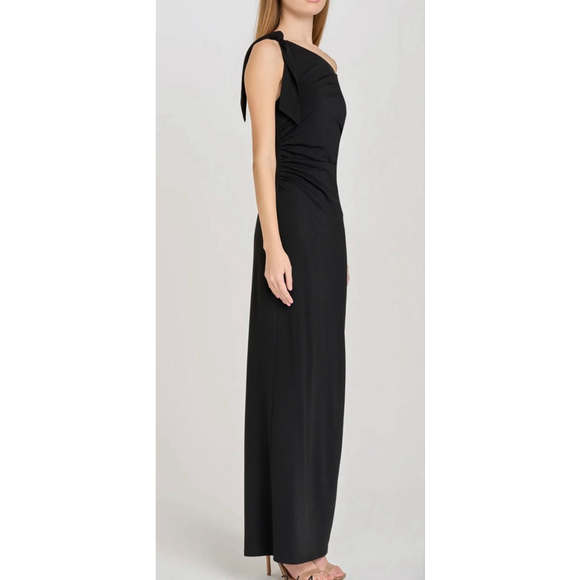 WAYF “Say Less” Black One-Shoulder Maxi Dress Women’s Medium NWT Evening Formal - Picture 2 of 6